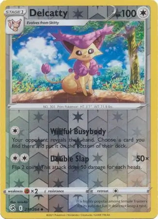 Fusion Strike Delcatty #211/264 reverse holo